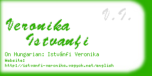 veronika istvanfi business card